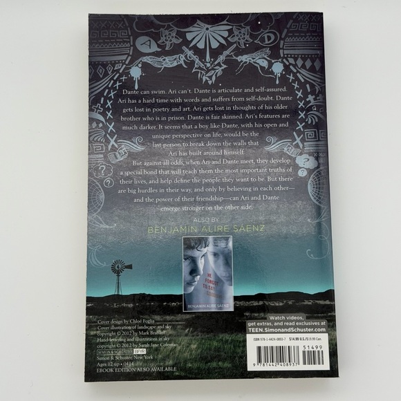 Aristotle and Dante Discover the Secrets of the Universe by Benjamin Alice Sáenz - Picture 2 of 3